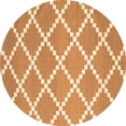 thumbnail image 1 of Ahgly Company Indoor Round Abstract Orange Contemporary Area Rugs, 4' Round, 1 of 1