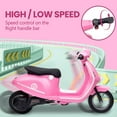 thumbnail image 7 of Roromall Kids Electric Moped Scooter, 24V 350W Ride on Motorcycle, Max Up to 14MPH, with Rear Brake, Twist Grip Throttle & LED Light, for Kids/Teens 8-12, 7 of 7