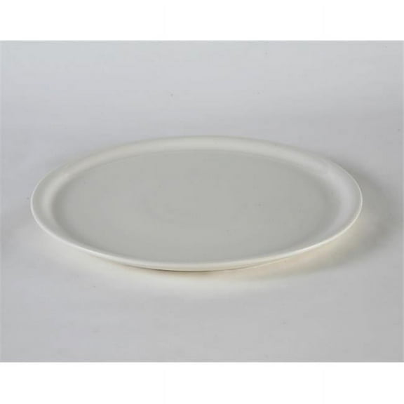 Tuxton China BEA-1311 13.13 in. Pizza Plate - Eggshell - 6 pcs