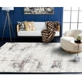 thumbnail image 4 of SAFAVIEH Amelia Topher Abstract Area Rug, Ivory/Gray, 5'5" x 7'7", 4 of 14