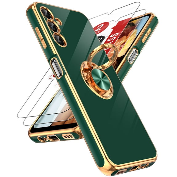LeYi Samsung Galaxy A14 5g Case with Galaxy A14 5g Screen Protector [2 Pack], Green