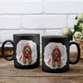 thumbnail image 3 of Playful Boykin Spaniel Welcomes Winter Snowy Day with Cardinal Bird Mug Dog Lover Coffee Tea Cup - 2017, 3 of 4