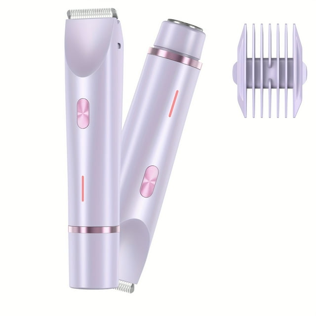 SDOTXA 2-in-1 Dual Head Electric Shaver for Women Adjustable Short and Long Haircut Unisex Hair Clipper Ideal Bikini Trimmer for Face Arms Thighs and Body Perfect New Year Gift for