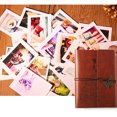 thumbnail image 2 of HEALEEP 1Pcs Old Fashioned Brown PU Scrap Book Photo Album for Personal Parents, 2 of 7