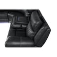 thumbnail image 5 of Aviator Modern Style Recliner Sectional Sofa made with Wood in Black, 5 of 7
