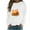 #01 White, variant on Pisexur Womens Fall Halloween Sweatshirt Long Sleeve Crewneck Sweatshirts Fashion Casual Oversized Pumpkin Graphic Sweatshirts Pullover Tops Plus Size Sweatshirt S-3XL