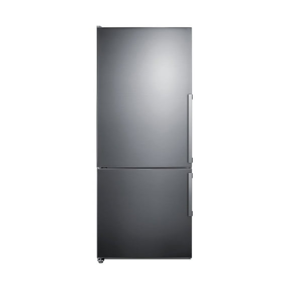 Frost-free ENERGY STAR certified bottom freezer refrigerator in stainless steel