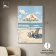 thumbnail image 5 of Clear Skies Beach Canvas Glam Coastal Wall Art by Art Remedy, White Frame, 36" x 54", 5 of 7