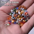 thumbnail image 4 of U8MO 100pcs 5x3mm Small Teardrop Faceted Crystal Glass Losse Beads Bulk Wholesale Lot-307# Opaque Blue, 4 of 9