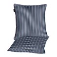thumbnail image 3 of S4Sassy Black Cotton Flex Stripe Dori Sofa Cushion Case Home Decorative Square Pillow Cover Throw 2Pcs-18 x 18 Inches, 3 of 5