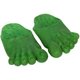 thumbnail image 4 of Pies de monstruo Zapatillas de pie grande Accesorios para disfraces de Halloween Zapatillas de pies gigantes verdes de Hulk para fiesta de Halloween Cosplay (verde) 1 par, 4 of 5