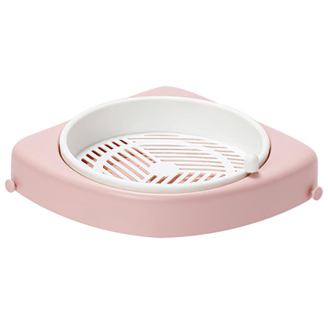 Bearachild Estante de esquina montado en la pared con bandeja giratoria soporte de esquina Triangular organizador de esquina de ahorro de espacio para el Juegos de accesorios de baño Numero 3 Bearachild HA027323-03