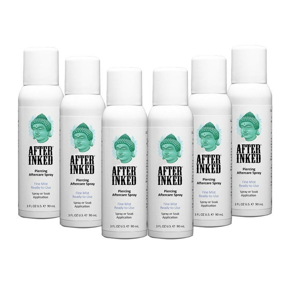 After Inked Piercing Spray 3 Oz (6 Pieces)