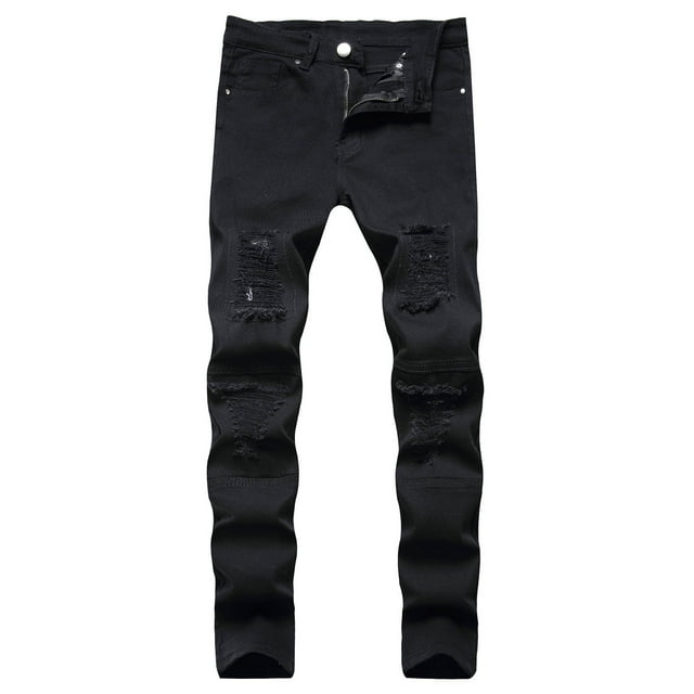 Pantalones largos para hombre, ajustados, elásticos, rectos, casuales, de moda, largos