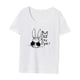 thumbnail image 3 of Camiseta de mujer Trajes de Pascua Disfraz Moda Camiseta de manga corta para viaje de vacaciones S, 3 of 7