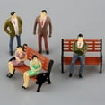 thumbnail image 2 of Ruibeauty 50Pcs Seated Standing Model People Passanger Figures+6 Bench Train Railway Layout, 2 of 4
