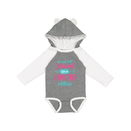 

Inktastic I m Not Special I m Limited Edition - Pink Blue Gift Baby Boy or Baby Girl Long Sleeve Bodysuit