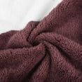 thumbnail image 4 of Reduce Womens Oversized Fuzzy Fleece Open Front Hooded Pockets Cardigan Jackets Loose Fit Sherpa Coat Color Block Print Winter Warm Plush Zip Outerwear (Blue#01 XXL), 4 of 6