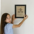 thumbnail image 4 of Rustic Wooden Picture Frame 11x14 - Natural Solid Eco Distressed Wood for Wall Hanging Photo Frame - Black Charcoal, 4 of 5