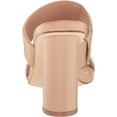 thumbnail image 3 of Cole Haan Reina Two-Band Brush Leather Slip On Open Toe Block Heeled Sandals (Brush Leather, 11), 3 of 6
