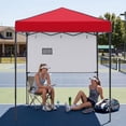 thumbnail image 2 of EAGLE PEAK 6 x 4 Pop-up Canopy, Adjustable Height,Straight Lightweight Compact Portable Tent, Red, 2 of 9