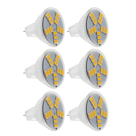 

6X 7W MR11 GU4 600LM LED Bulb Lamp 15 5630SMD Warm White Light