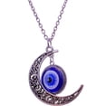 thumbnail image 1 of Collar con colgante de ojos de diablo y luna creativa, cadena de cuello unisex de moda, decoración, 1 of 7