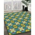 thumbnail image 3 of Ahgly Company Machine Washable Indoor Square Transitional Iron Gray Area Rugs, 4' Square, 3 of 7