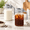 Gray-1 Quart, variant on Gray 1 Quart Glass Creamer Pitcher with Lid, Airtight Leakproof Pour Spout