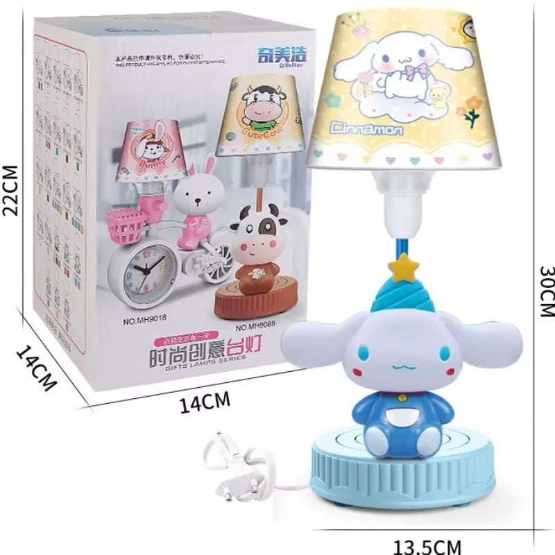 Sanrio Hello Kitty Bedside Lamp Anime Plug In Charge Night Light Cartoon Gifts