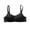 Black(Bra), variant on Wirefree Bra for Women, Seamless Padded Comfort T-Shirt Bra with Adjustable Straps, Invisible Everyday Casual Bralette