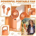 thumbnail image 6 of Handheld Mini Fan Usb Rechargeable Portable Cooling Fan High Capacity Personal Small Fan with Digital Display for Summer Outdoor Travel Home Office Use White 1 Pack, 6 of 7