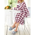 thumbnail image 3 of KISSGAL Women Long Nightgown V Nek Nightshirt Sleepwear Full Length Sleepshirt with Pockets Long Sleeve Sleep Dress, 3 of 4