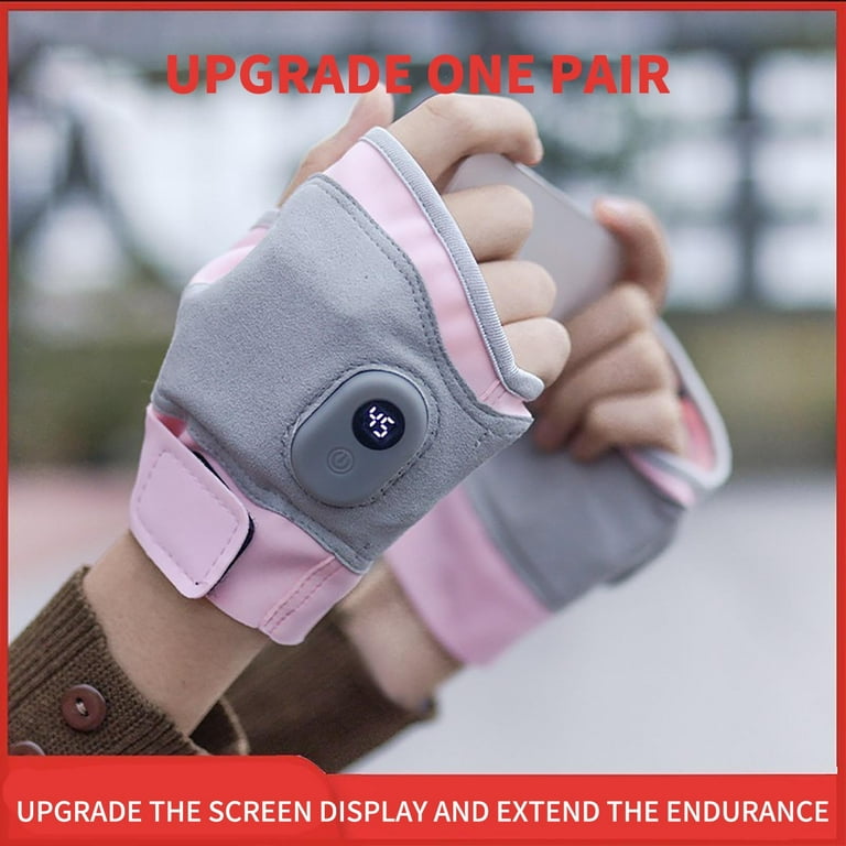 Wovilon Oven Mitts Cleaning Gloves Warm Hands Usb Charging Temperature  Control Heating Warm Baby Charging Gloves 