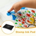 thumbnail image 3 of Uxcell 2Pcs Large Black Stamp Ink Pad, 3.9x4.7 Inch Washable Craft Finger Stamps Pad for Paper Wood Fabric Inkpad DIY Card Making, 3 of 7