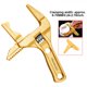 thumbnail image 5 of Llave de plomería para baño, reparación de mango corto, llave inglesa de apertura grande, lavabo, grifo multifuncional, tubería, herramienta de mano dorada Inevent TO001459-03, 5 of 7