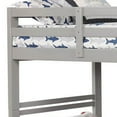 thumbnail image 4 of Benjara Transitional Twin Over Twin Bed with Attached Ladder and Drawers, Gray, 4 of 5