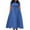 30 Blue, variant on Short Sleeve Maxi Dress Casual Plus Size Crewneck Long Dress Elegant Formal A Line Smocked Flowy Party Dress Hot Pink 5XL