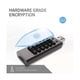 thumbnail image 5 of Unidad USB Yashi 64 GB Flash Cifrada con Contraseña de Hardware y Teclado Color Gris, 5 of 5