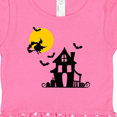 thumbnail image 3 of Inktastic Halloween Haunted House Witch and Bats Gift Baby Girl Dress, 3 of 4