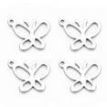thumbnail image 4 of Colgantes de acero inoxidable BLESIY 20 piezas mariposa bricolaje decoración, 4 of 8