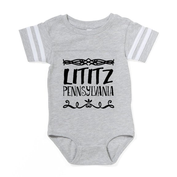 CafePress - Lititz Pennsylvania - Cute Infant Baby Football Bodysuit