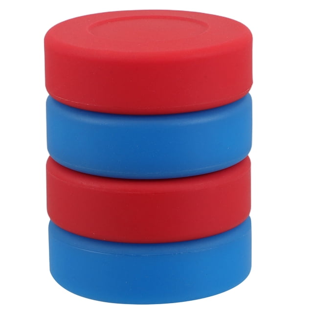 FESTFENDS 4Pcs Durable PVC Ice Hockey Pucks Matte Surface for Easy Control and Versatile Use