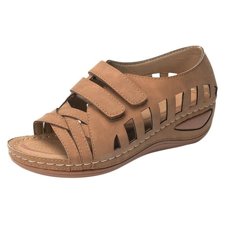 

TAIAOJING Women s Sandals Sandals Shoes Wedges Flip Flops Buckle Strap Sandals Summer Shoes For Zapato