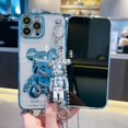 thumbnail image 2 of Estuche para iPhone 13 Pro Max YONGSHENG Oso de Peluche Azul Brillante TPU, 2 of 5