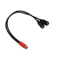 thumbnail image 3 of Cable MINI DIN de 6 pines macho a 2 MINI DIN de 6 pines hembra, cabeza roja y negra, Cable divisor en Y MINI DIN de 6 pines, 1,0 pies, 3 of 14
