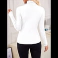 thumbnail image 4 of Camisetas de Larga para Mujer, Ropa Interior Térmica Básica de Otoño, Ropa de Invierno 2025 L, 4 of 9