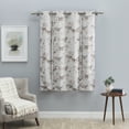 thumbnail image 2 of Mystic Garden Floral Blackout Grommet Tie-Up Panel 52x63 Sandstone, 2 of 3