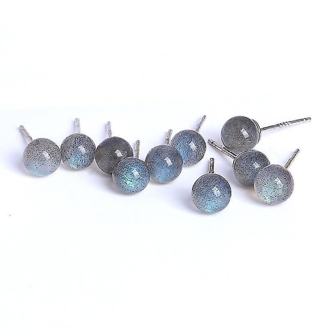 Pendientes plata de ley s925 pendientes cristal natural