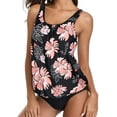 thumbnail image 3 of Blouson Tankini Swimsuits for Women Modest Bathing Suits Two Piece Loose Fit Swimwear, 3 of 6